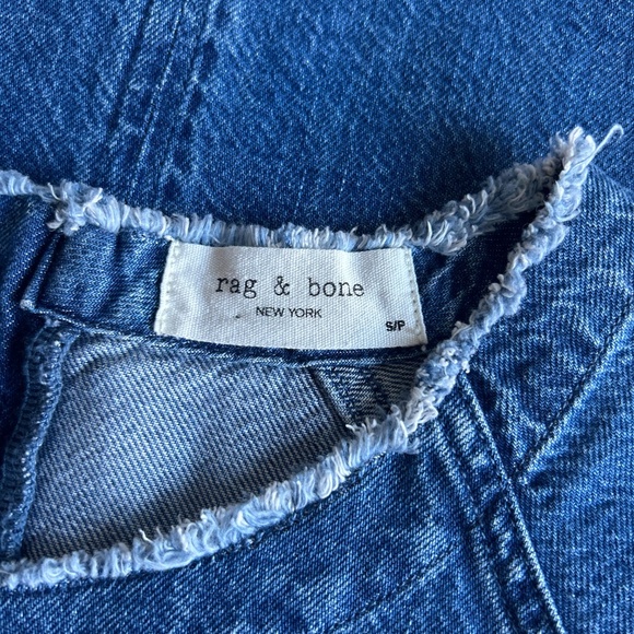 Rag & Bone Blue Denim Cotton Short Sleeve Dress size SP - Picture 11 of 13